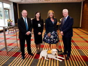 Nick Rix, Sue Pridmore, Guide Dogs Victoria CEO Karen Hayes and Steve Taylor